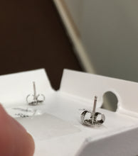 Load image into Gallery viewer, Small Silver Ball Stud Earrings