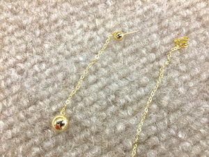 14 K Yellow Gold Dangle Earrings
