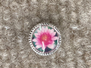 Waterlily Silver Bead