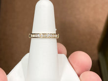 Laden Sie das Bild in den Galerie-Viewer, Gold Channel Set Diamond Wedding Ring Quarter Carat