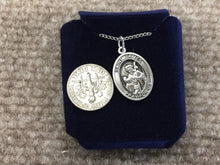 Load image into Gallery viewer, Saint James The Greater Silver Pendant With Chain Religious