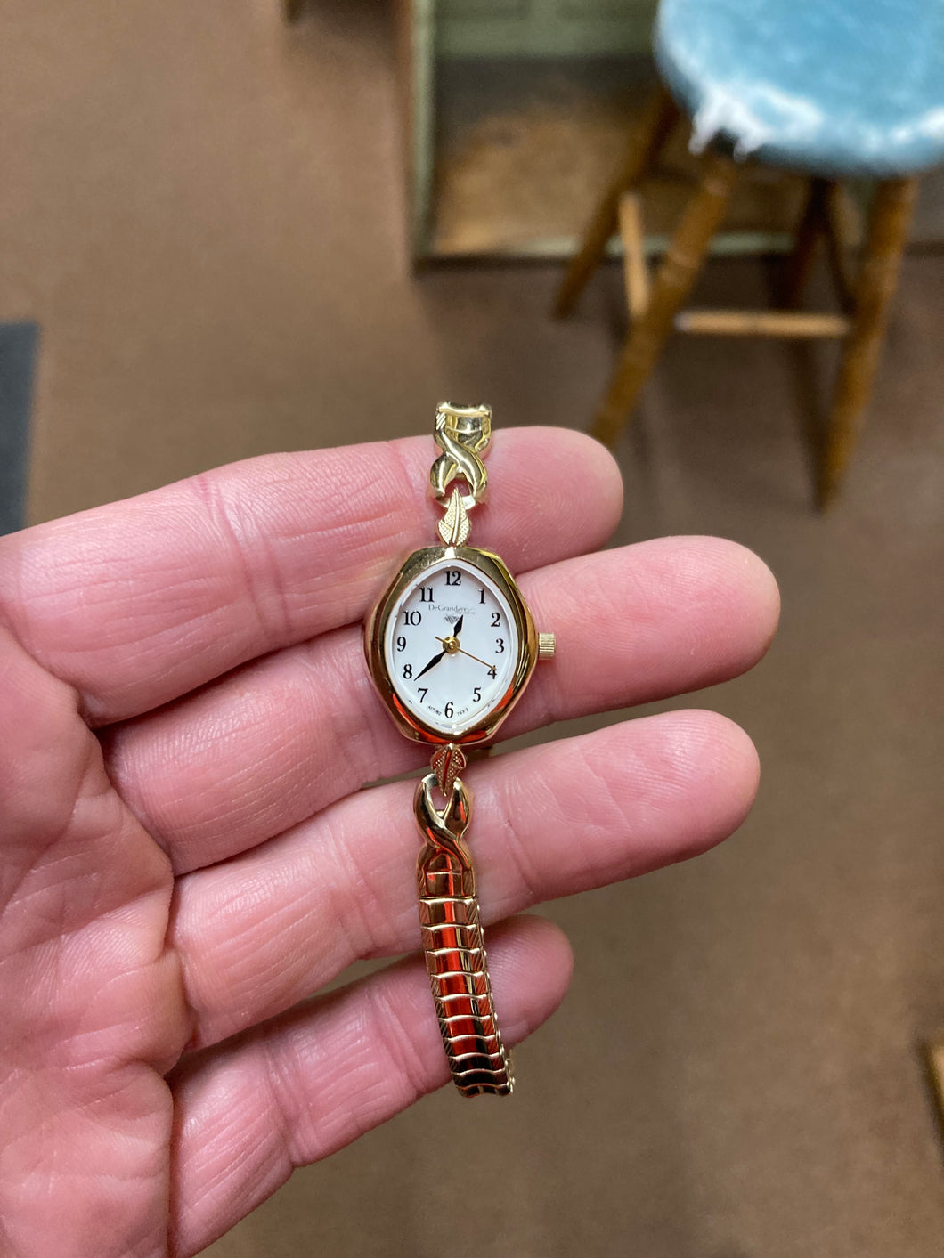 DeGrandpre Jewelers Women's Gold Tone Expansion Watch