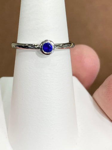 Sapphire Silver Ring