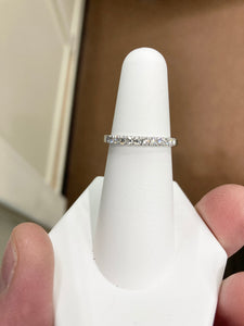 Quarter Carat Diamond White Gold Wedding Ring