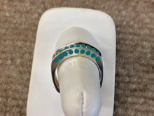 Load image into Gallery viewer, Glacier Blue Onyx Silver Ring