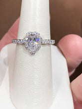 Load image into Gallery viewer, Pear Shaped Diamond Engagement  Ring