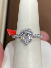 Load image into Gallery viewer, Pear Shaped Diamond Engagement  Ring