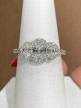 Load image into Gallery viewer, Oval Lab Created  Diamond White Gold Engagement Ring