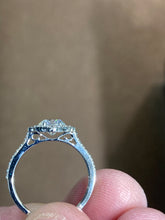 Cargar imagen en el visor de la galería, Lab Created One Carat  Diamond Engagement Ring