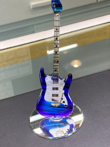 Purple Haze Large Guitar Glass Figurine