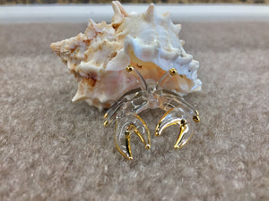 Hermit Crab Glass Figurine