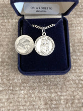 Load image into Gallery viewer, Our Lady Of Loretto Silver Pendant With Chain Religious