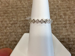 White Gold Diamond Liana Ring