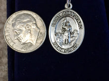 Cargar imagen en el visor de la galería, Saint Joan Of Arc Silver Medal And 18 Inch Silver Chain Religious