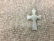 Load image into Gallery viewer, Mosaic Silver Cross With Chain Religious