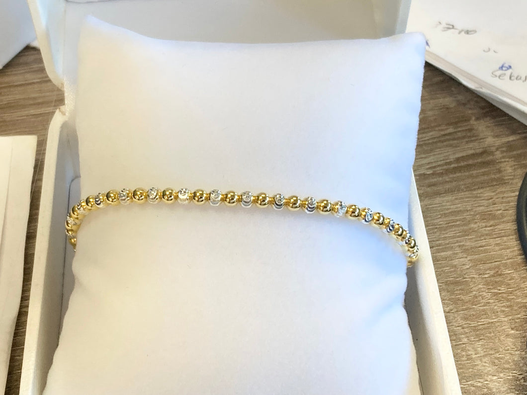 Gold And Silver Bolo Adjustable Bracelet