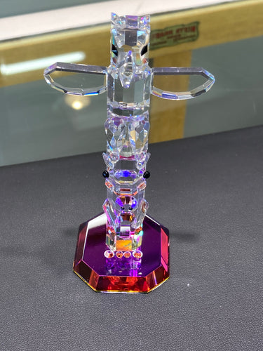 Totem Pole Crystal Figurine