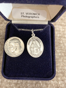 Saint Veronica Silver Pendant And Chain