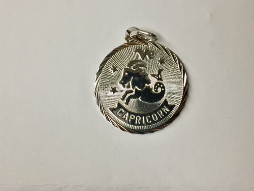 Capricorn Silver Charm