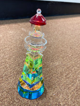 Load image into Gallery viewer, Diamond Head Lighthouse Crystal Figurine