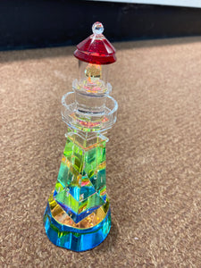 Diamond Head Lighthouse Crystal Figurine