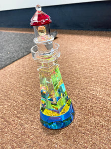 Diamond Head Lighthouse Crystal Figurine