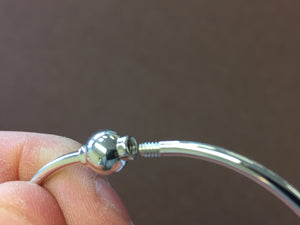 Cape Cod Sterling Silver Bangle Bracelet 7 Inch