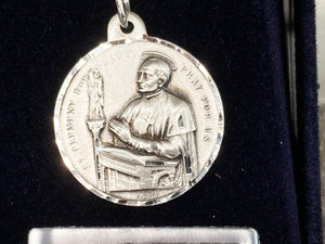 Saint Clement Hofbauer Silver Pendant And Chain