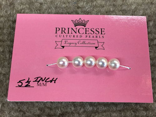 Princesse Add A Pearl 5 1/2 Millimeter 1 Inch Card