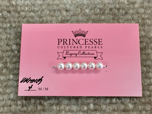 Princesse Add A Pearl 4 Millimeter One Inch Card
