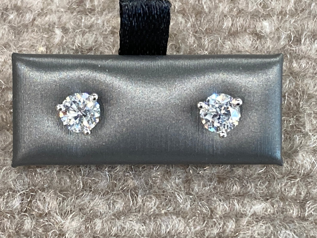 Diamond Stud Earrings 1.43 Carats
