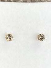 Cargar imagen en el visor de la galería, Half Carat Diamond Gold Earrings