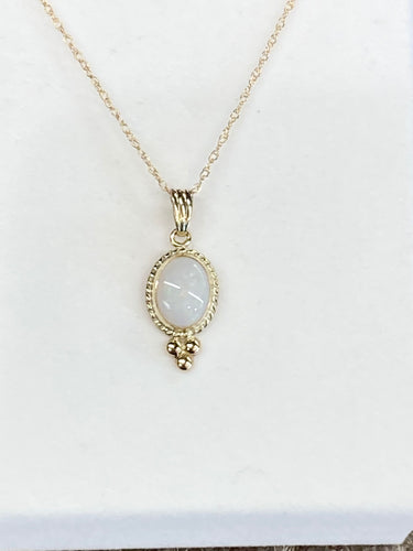 Opal Gold Pendant And Chain