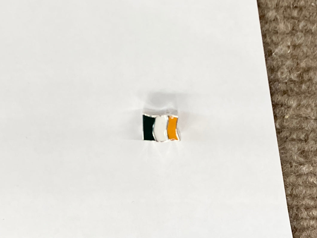 Ireland Flag Silver Bead