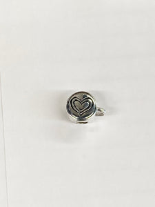 Silver Coffee Cup Bead