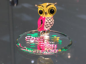 Owl Always Love You Glass Figurine