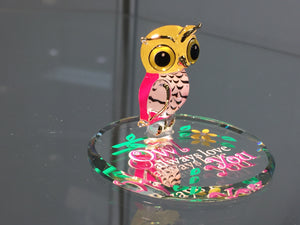 Owl Always Love You Glass Figurine