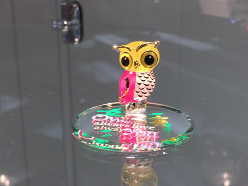 Owl Always Love You Glass Figurine