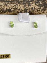 Load image into Gallery viewer, Peridot Silver Earrings