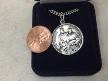 Load image into Gallery viewer, Saint Raphael Silver Pendant And Chain