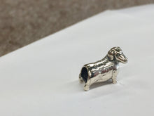 Load image into Gallery viewer, Dachshund Silver Reflection Bead