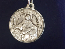Load image into Gallery viewer, Saint Thomas Aquinas Silver Pendant And Chain Religious