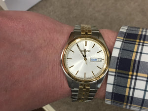 Seiko Gold And Silver Color Men's Watch