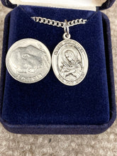 Load image into Gallery viewer, Mater Dolorosa Silver Pendant With Endless Chain