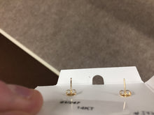 Cargar imagen en el visor de la galería, Cultured Pearl Gold Earrings Four Millimeters