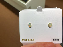 Load image into Gallery viewer, Gold Opal Earrings
