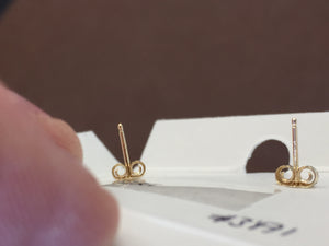 Cultured Pearl Gold Earring 5.25 Millimeters