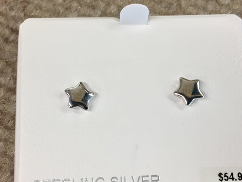 Silver Star Earrings