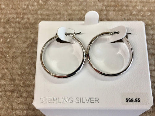 Silver Hoop Earrings