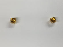 Load image into Gallery viewer, Citrine 14 K Yellow Gold Earrings 0 .46 Carat Weight